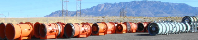 Cavlon's Fans Against the Sandia Mountains