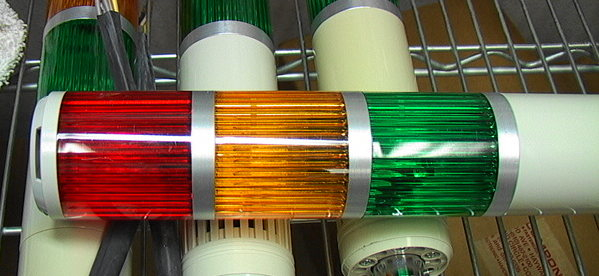 Patlite Signal Tower Red, Green, Amber Status Light Model #