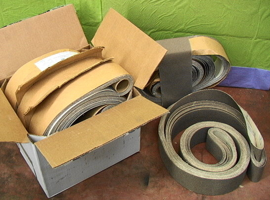 NOS Lot Of 10 Norton Adalox Cloth Sanding Grinding Belts 3 X 132