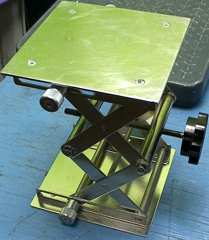 VWR Mini Stainless Lab Jack Scissor Lift with joint locks