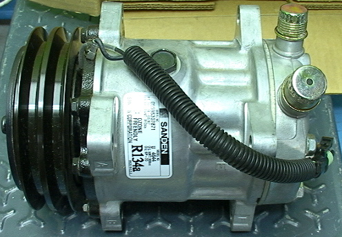 Sanden AC Compressor 46963 R134a NEW? With Electric Clutch