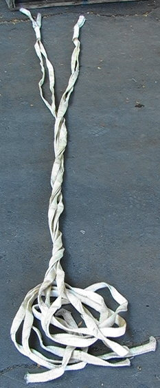 11-12' Vintage Large Nylon Parachute 4 Straps