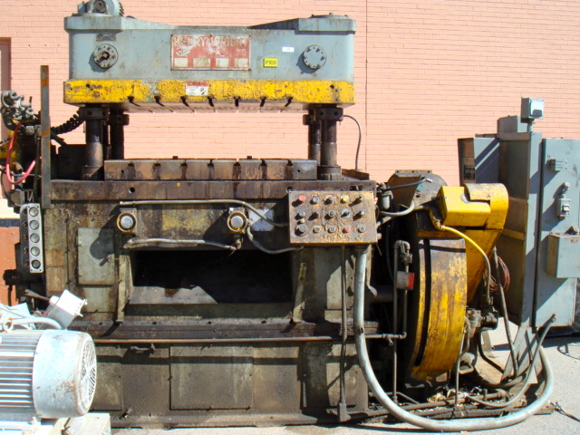 25hp 4-Post Henry & Wright HPM 100-ton stamping press