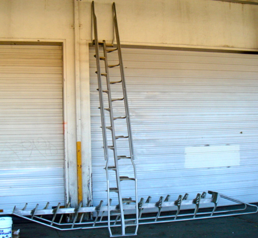 One of 2 Lapeyre Stairs for minimum volume applications