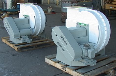 1 of 2 Fiberglass FRP Chemical Exhaust Fume Fan 3hp