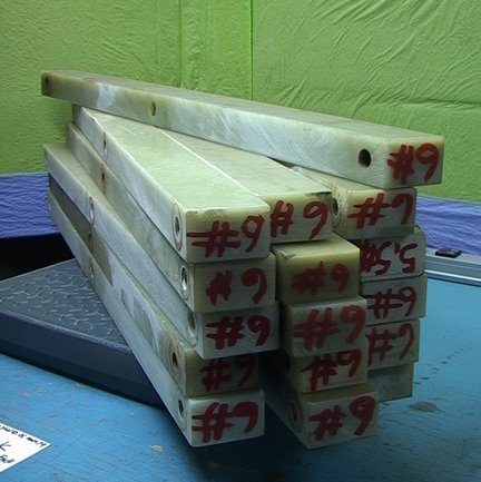 1 of 16 Fiberglass Bar Stock 30 by 2 by 1 3/8