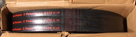 NIB 3C173 Gates 3-wide V-Belt PowerBand Hi-Power II 447SS