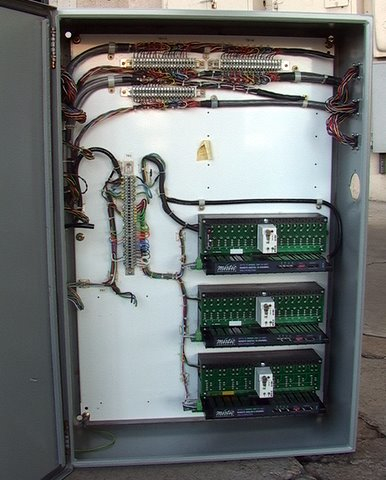 3X Opto-22 200 Mystic Remote Digital 16-Channel I/O in a Hoffman
