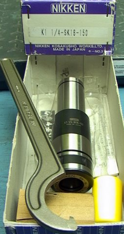 NIB NIKKEN K1 1/4-SK16-150 Mill Tooling SLIMCHUCK HOLDER With