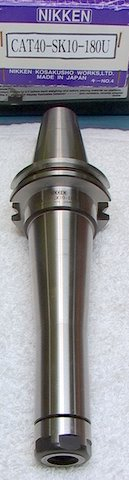 NIB NIKKEN CAT40-SK10-180U SlimChuck Collet Holder
