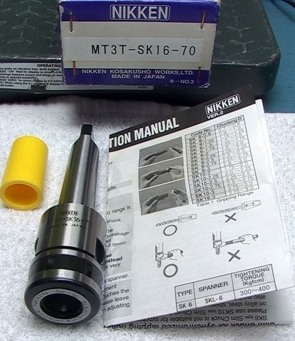 NIB NIKKEN MT3T-SK16-70 SlimChuck Collet Holder Morse