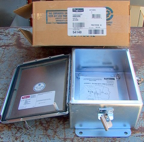 2x NIB NOS Hoffman JIC box 8x6x3.5
