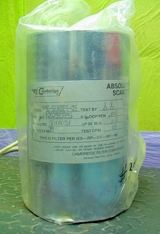 8 NOS 4" x 7" Cylindrical HEPA Air Filter Canister 10E