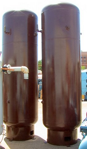 500 gallon Vertical Compressed Air Receiver Tank