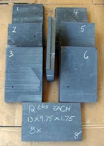 1 of 8 EDM Electrode Carbon Graphite Stock Block Piece Each