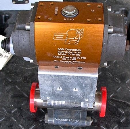 A&N Corp Air Operated Vacuum High Purity Stainless Ball Valve 1
