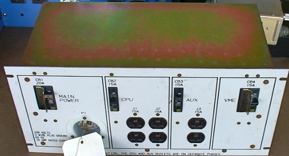LORAL 19" Computer Power Distribution Box 3-Phase In 3-Single