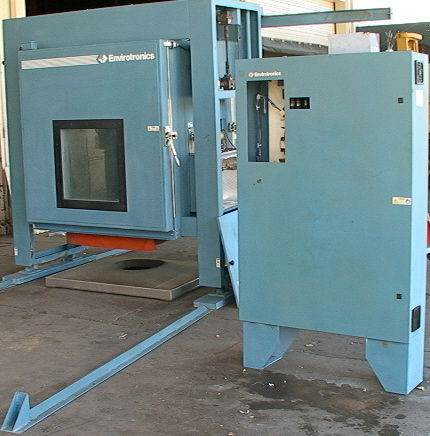 Elevating Drop-Down Rolling CO2 cooled Mobile Environmental Cham