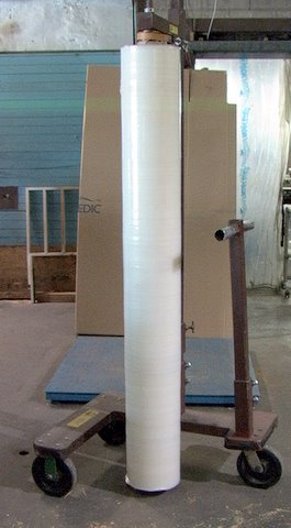 PS&D M-80 Manual Tall Pallet Stretch Wrapping Machine with Roll