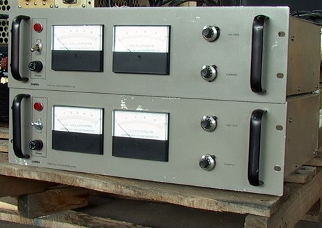 set of 2 GAMMA High Voltage Research Power Supplies 10KV 6ma Max