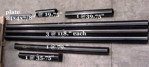 8 Pieces of LARGE ORIEL (Now part of Newport) Optical Mount Rail