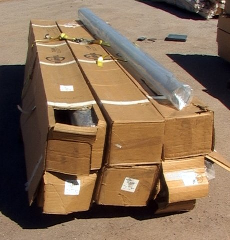 240' 4" dia. Clear PVC pipe Harvel Schedule 40-see what's moving