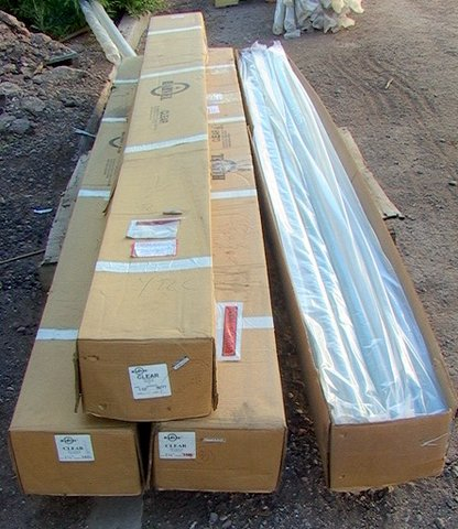 480' 1.5" diameter Clear PVC pipe Harvel Sch 40--See whats movin