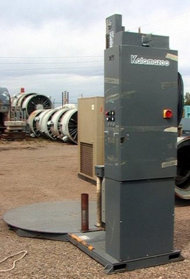 BIG Kalamazoo Spiral Automatic Stretch Wrapping Station 6' pltfm