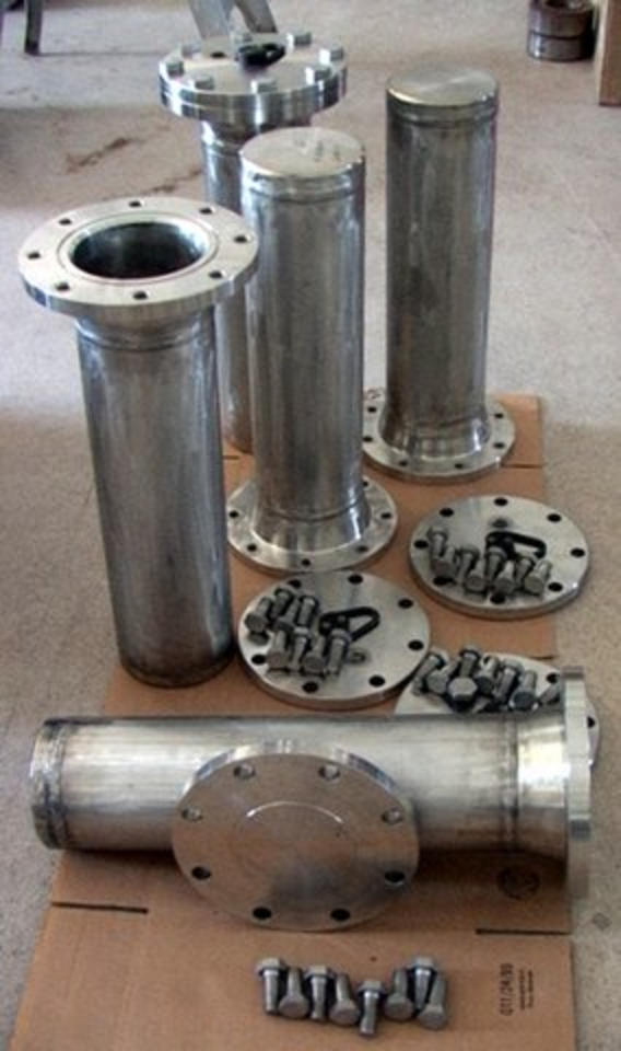 6 by 25" cylindrical Heavy Duty Stainless Steel Vacuum Chamber P