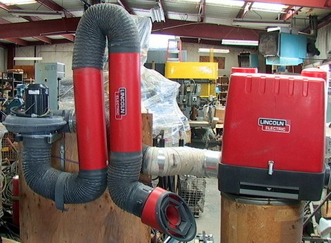 Lincoln Electric Statiflex 200-M fume/smoke extractor system