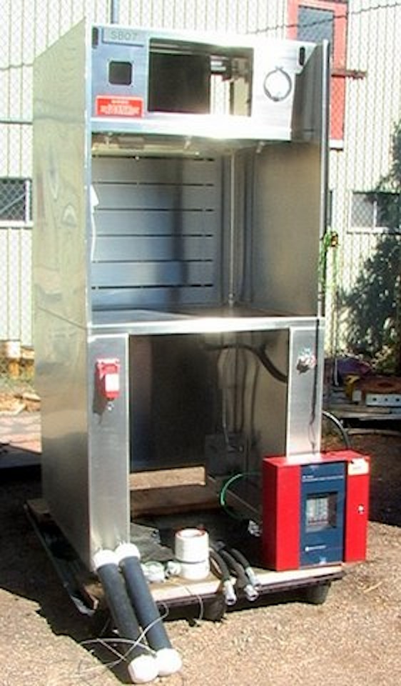 JST Manufacturing stainless steel chemical hazmat solvent workst