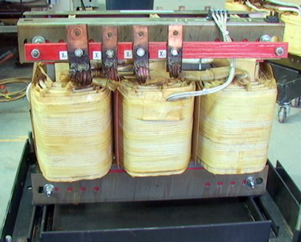 MGM 125kVA 480v/208Y120 3-Phase Transformer Non-Sinusoidal curre