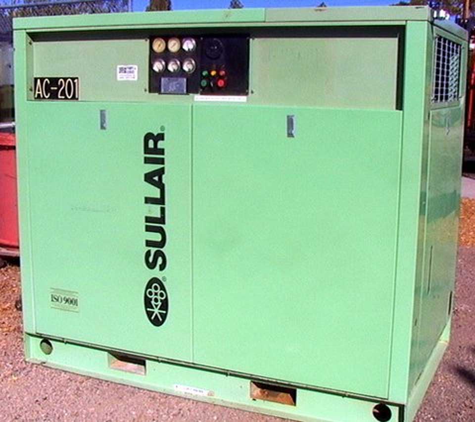 Sullair LS-12 50L ACAC 50HP Rotary Air compressor ~236 cfm