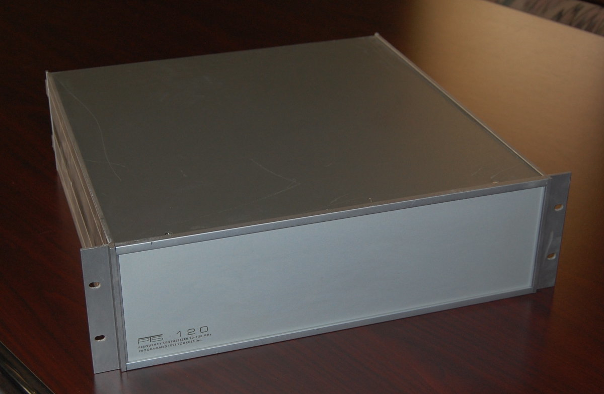 PTS 120 Frequency Synthesizer 10 MHZ into 90-120 mhz Test Sourc