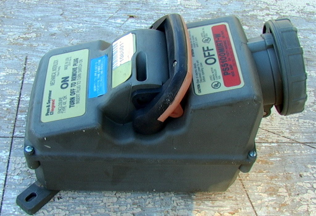 Pass & Seymour Mechanical Interlock PS5100MIR7-W Outlet 4P5W