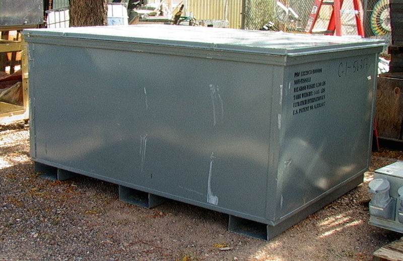 99 Cubic-Foot Foam and Poly-lined Steel Shipping Type Container