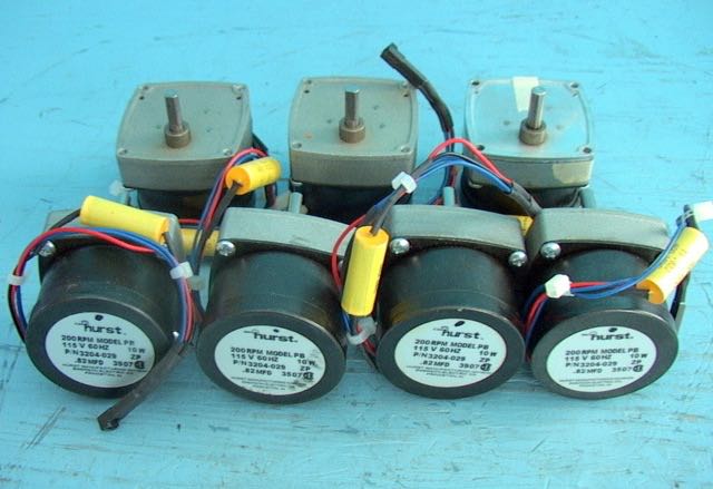 Lot of Seven Hurst Model PB P/N 3204-029 Geared Permanent Magnet