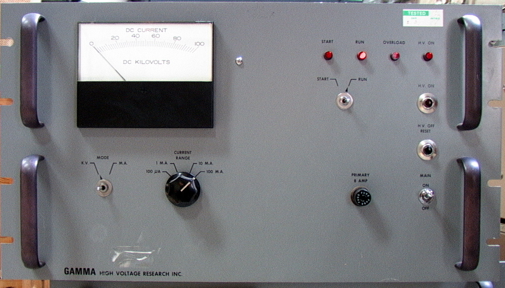 GAMMA High Voltage DC power supply m/n BF 7.5-100P/M111