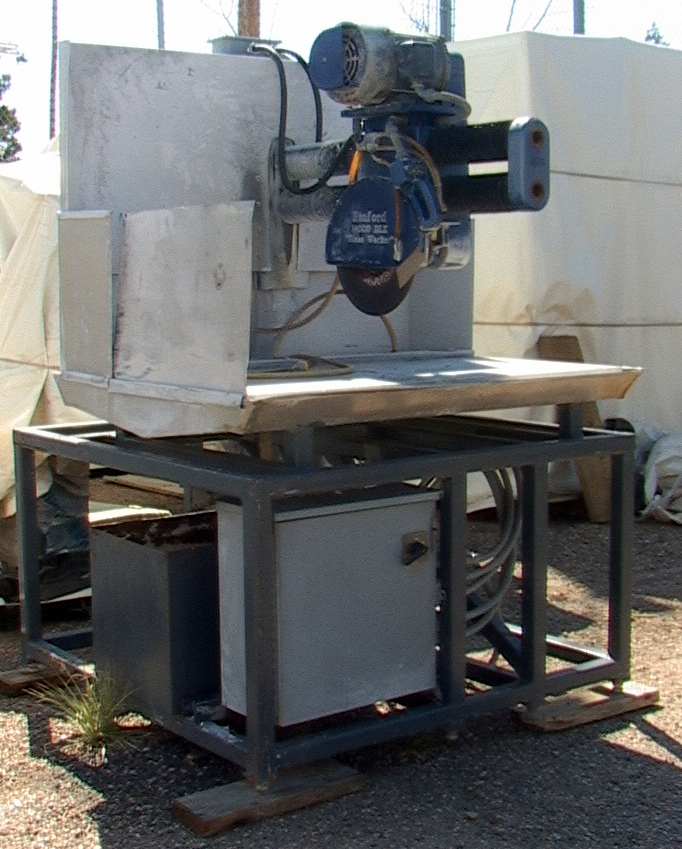 Binford 14000 DLX Glass Wacker Diamond Wheel Slab Wet Saw