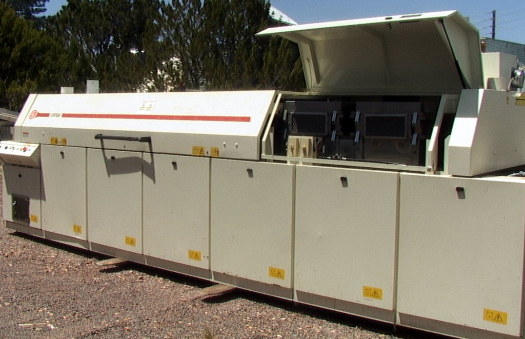 48 KVA BTU VIP98 Reflow Oven 7 zone 300C (572F) 29 sqft belt