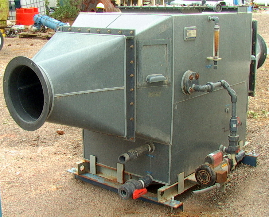 2000cfm VANAIRE HE100 Wet Chemical Fume Scrubber, Pump and Med