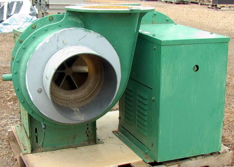 Used New York Blower FRP Chemical Fume Exhauster Size 315, 3hp