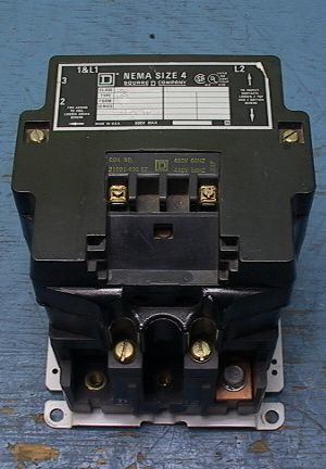 Square D Contactor Starter Relay NEMA Size-4 480 Volt Coil