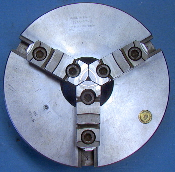 Bison Type D-1-6 Cam Lock Mount Model 3245-10"-6 3-Jaw Chuck