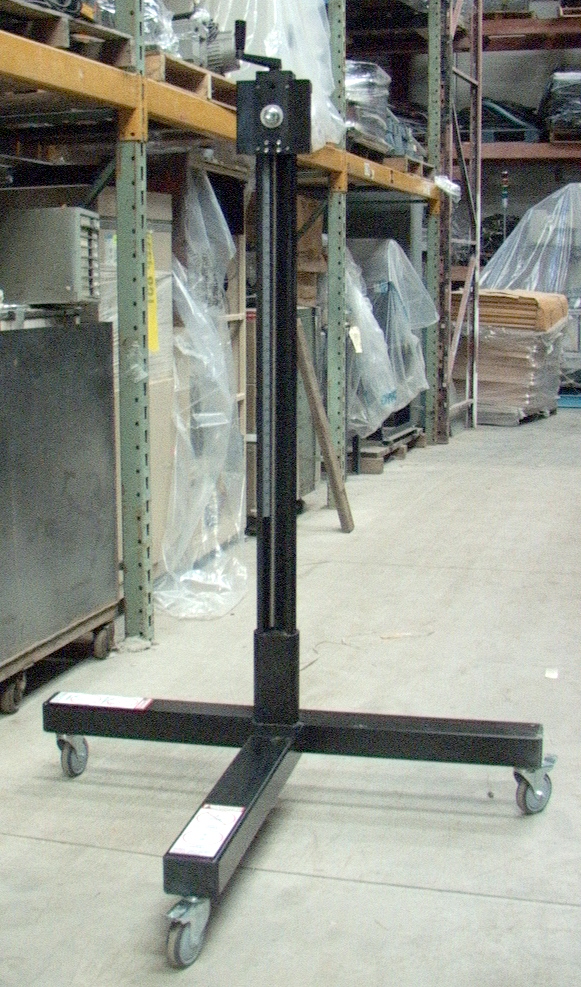 Heavy Duty Aluminum hand cranked Adjustable Height Rolling Stand