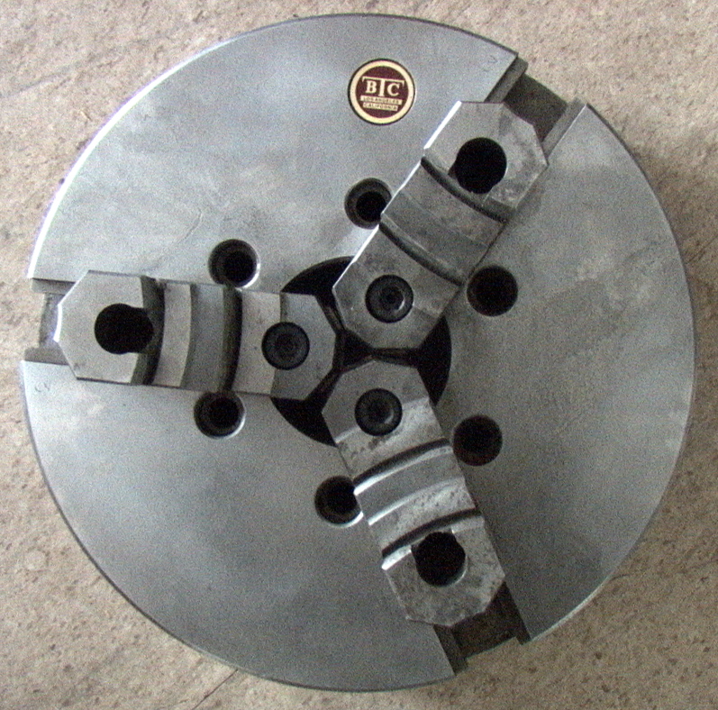 BTC 12" 3-Jaw Self-Centering Reversible Scroll Chuck 3.25" Thru