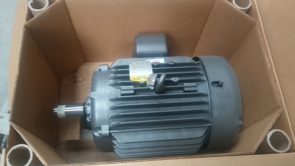 2-Speed Baldor M1761T 15/3.5hp 460VAC Totally-Enclosed Motor