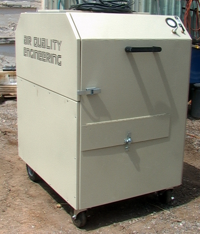 AQE2000 Portable 2-Cartridge Filter Air Cleaner Auto Blow-Down 2