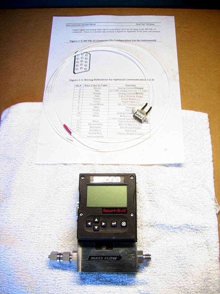 Sierra SmartTrak C100L Thermal Mass Flow Controller MFC with loc