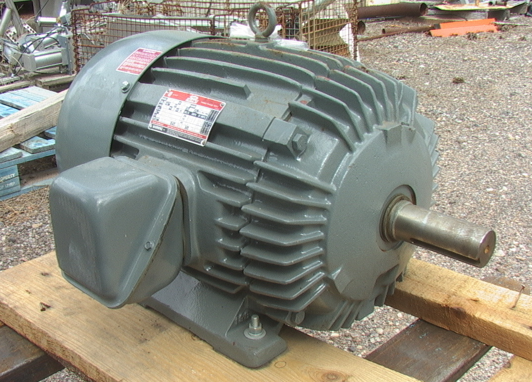 15 HP Dayton Tri-Volt Motor 245T frame TEFC 1745 rpm